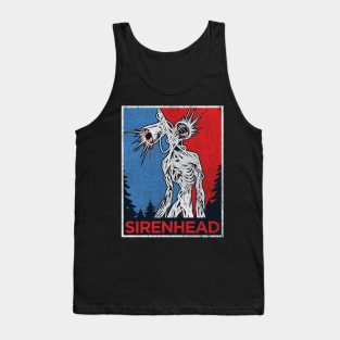 Scary Siren Head creature vintage meme character gifts Tank Top